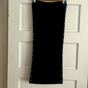 Zara knit skirt Small with details down side
